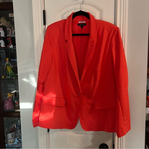Lane Bryant Bright Orange Blazer size 24 - Picture 1 of 6